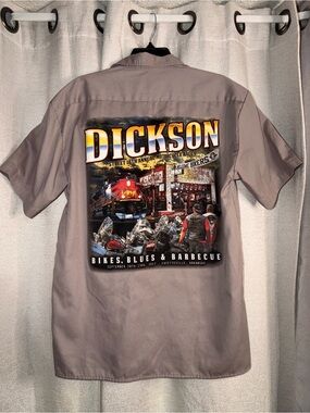 Biker rally size medium button up